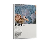 HASUEQWERURU So Good by Zara Larsson - Poster estetico da parete, decorazione artistica da parete vintage, poster decorativo su tela, per soggiorno, camera da letto, 30 x 45 cm, con cornice