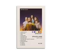 HASUEQWERURU Spacey Jane - Poster con album Sunlight Tracklist, decorazione artistica da parete, stile vintage, decorazione artistica da parete, poster decorativo per soggiorno, camera da letto, 20 x