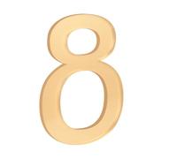 HASWARE 4-Pouces Numéro de Maison Autocollant - Étanche et Résistant aux Intempéries - Installation Facile pour Boîte aux Lettres, Porte et Poteau (Oro, 8)