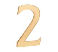 HASWARE 4-Pouces Numéro de Maison Autocollant - Étanche et Résistant aux Intempéries - Installation Facile pour Boîte aux Lettres, Porte et Poteau (Oro, 2)