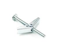 HASWARE Bullone a levetta in acciaio zincato e dado ad alette per appendere oggetti pesanti al muro a secco (1/4" x 3", 8 pz.)