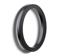 HASWARE Numeri civici eleganti in ABS da 15,2 cm, design elegante nero, resistenti e facili da installare (nero, 0)