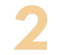HASWARE Numero Civico 7,5 cm (3 pollici) Lettere Autoadesive per Numero di Appartamento e Porta, Targa per Indirizzo di Casa, Decorazione Elegante, Acrilico (2, Dorati)