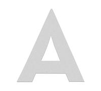 HASWARE Numero civico 7,5 cm, lettere autoadesive, numeri per porta dell'appartamento, targa per indirizzo stradale, decorazione per la casa, in acrilico (A, argento)