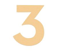 HASWARE Numero civico 7,62 cm (3 pollici) Lettere autoadesive per numeri di appartamenti e indirizzi, elegante targa in acrilico per la casa, colore oro (3)