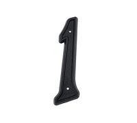 HASWARE Numero civico da 5,5 pollici (139mm) Numeri di porta moderni Numeri di indirizzi di casa, plastica ABS nera (1)