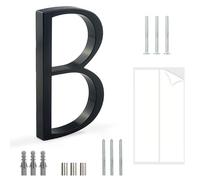 HASWARE Targa Con Numero Civico Galleggiante: 5 Pollici (12cm) Moderna Segnaletica Per Porte, Perfetta Per I Numeri Dell'Indirizzo Di Casa (B, Nero)