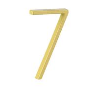 HASWARE Targa Con Numero Civico Galleggiante: 5 Pollici (12cm) Moderna Segnaletica Per Porte, Perfetta Per I Numeri Dell'Indirizzo Di Casa (7, D'oro)