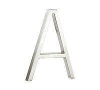 HASWARE Targa Con Numero Civico Galleggiante: 5 Pollici (12cm) Moderna Segnaletica Per Porte, Perfetta Per I Numeri Dell'Indirizzo Di Casa (A, Argento)