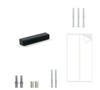 HASWARE Targa Con Numero Civico Galleggiante: 5 Pollici (12cm) Moderna Segnaletica Per Porte, Perfetta Per I Numeri Dell'Indirizzo Di Casa (Dash, Nero)