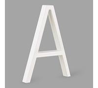 HASWARE Targa Con Numero Civico Galleggiante: 5 Pollici (12cm) Moderna Segnaletica Per Porte, Perfetta Per I Numeri Dell'Indirizzo Di Casa (A, Bianco)