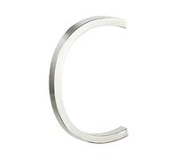 HASWARE Targa Con Numero Civico Galleggiante: 5 Pollici (12cm) Moderna Segnaletica Per Porte, Perfetta Per I Numeri Dell'Indirizzo Di Casa (C, Argento)