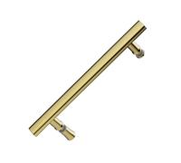 HASYUE Maniglia per Porta Doccia Push-Pull, Maniglia per Porta in Vetro bifacciale/Maniglia Sostitutiva, Porte Interne/Esterne per Porte in Vetro e Doccia (Colore: Oro, Dimensioni: distan