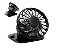 Hat Clip Fan - USB Rechargeable Lightweight Hands Free Cooler | 3 Speed Personal Air Circulator | Solar Powered Cooling Fan | Outdoor Camping Running Accessory | Fishing Hiking Beach Travel Garden Yar