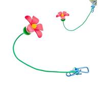 Hat Clip Hummingbird Feeder, Flower-Shaped Portable Bird Clip, Hands-Free Garden Feeding Station with Decorative Design, Ideal for Birdwatching, Outdoor Travel, Backpacking, Fishing, Hunting, 35cm