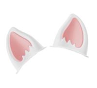 Hat Ears for Motorcycle - 1 Pair Creative Cat Ears Hard Hat Sticker | Peel & Stick Kitten Ear Accessory | Adhesive Cat Ear Decoration for Motorcycle Helmet Ski Hats,Helmet Headgear, Men Women
