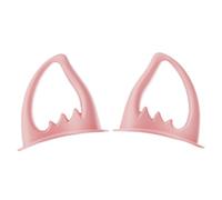 Hat Ears for Motorcycle - 1 Pair Motorcycle Hard Hat Sticker Decor | Cat Ear Helmet | Peel & Stick Kitten Ear Accessory | Adhesive Ski Hat Horns | Headgear Attachments for Ski Hat