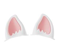 Hat Ears for Motorcycle - 1 Pair Motorcycle Hard Hat Sticker Decor | Cat Ear Helmet | Peel & Stick Kitten Ear Accessory | Adhesive Ski Hat Horns | Headgear Attachments for Ski Hat