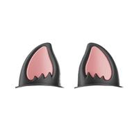 Hat Ears for Motorcycle - 1 Pair Motorcycle Hard Hat Sticker Decor | Cat Ear Helmet | Peel & Stick Kitten Ear Accessory | Adhesive Ski Hat Horns | Headgear Attachments for Ski Hat
