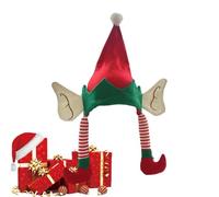 Hat Eelfe - Babbo Natale Hat Elefe a bassa feltro con orecchie e gambe, per elfo Dee Noël, regali di feste per donne e uomini