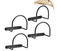 Hat Hanger Hook - Organizer per cappelli 8 x 11 x 10 cm | 4 x Space Saving Cowboy Hat Rack | Rack Di Tappi Neri In Metallo Forte | Organizzatore Di Tappi A Bordo Bor