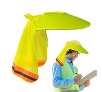 HAT HAT HAD FULL BRIM - Drapo di copertura larga con pannello a rete ventilata, attaccamento della visiera in blocco solare per casco di sicurezza | SHIELD ANTI-UV per compiti all'aperto.