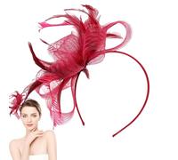 Hat Headband, Retro Head Band, Elegant Small Mesh Fascinator Hats, Lightweight Hairband, Daily Wear, Hat Headbands for Women, Girls Use at Weddings, Tea, Parties and Festivals