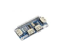 HAT HUB USB a 4 porte compatibile con Raspberry Pi USB a UART integrato per comunicazione seriale semplice Zero/Zero 2W / Zero W/Zero WH