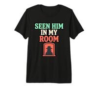 Hat Man Shadow Sleep Paralisi Shadow Figure Horror Maglietta Premium
