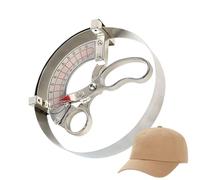 Hat Ruler, Headgear Crafting Measurer, 16,54 - 24,41 Inches Regolabile, Multipurpose Hats Size Tool for Sewing Quilting Knitting Handmade, Studios, Silver
