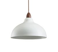 Hat-Shaped Metal Hanging Lamp Shade E27 Screw Single-Head Chandelier | Ceiling Light Fixtures for Living Room, Bedroom, And Bar Decoration(White)