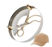 Hat Sizer - Aluminum Steel Measuring Tool | Accurate Inner Circumference Ruler, Range 42-62 cm, Lightweight, Portable, for Sewing, Knitting, Crafts, Adults, and Kids