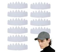 Hat Sweat Liner, 10 pezzi Assorbenti Sweatband Pads, 10,35 x 3,9 pollici Octagonal Hat Protectors for Odor and Stain Prevention, Sweats Absorbing Liners to Caps, Helmets, Women, Men Travel, Daily Use