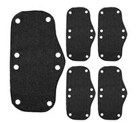 Hat Sweat Liner, Helmet Moisture Pad, Comfortable Absorbent Strip, Soft Breathable Material, 5-Piece Set, Ideal for Cycling, Motorcycle, Hiking, Hunting, Construction, Workout, Black, White