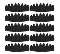 Hat Sweat Liner, Sweatband Insert, Baseball Cap Pad, Absorbent Non-Woven Fabric, Odor Prevention, Ideal for Sports Gym Outdoor Use, 10.35x3.9 Inches, White Black Color, 10 Pieces