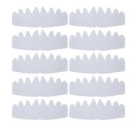 Hat Sweat Liner, Sweatband Insert, Baseball cap Pad, Absorbent Non-Woven Fabric, Odor Prevention, Ideal for Sports Gym Outdoor Use, 10.35x3.9 Inches, White Black Color, 10 Pieces