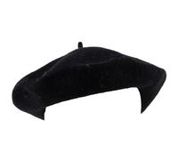 Hat To Socks Basco in Misto Lana Tinta Unita per Uomo e Donna (Nero)