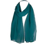 Hat To Socks Scialle in Raso e Chiffon Trasparente da Donna (Verde Laguna)