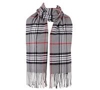 Hat To Socks Sciarpa Classica e Morbidissima a Quadri per Uomo e Donna Calda e alla Moda (Grigio)