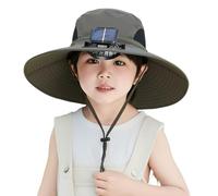 Hat with Fan - Quick-Dry Cooling Breathable UV Protection Kid Cap | Adjustable UV Protection Quick-Dry | Hat with Solar Fan for Gardening, Outdoor Sport, Hiking, Commuting, Travel