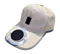 Hat with Fan - Solar Fan Hat | 3-Mode Cooling Breathable Rechargeable Mesh | Lightweight, Portable, Long Battery Adjustable Strap, Hands-Free Cooling, Outdoor Summer Beach Picnic