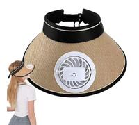 Hat with Fan - Wide Brim Sun Blocking Cap, Built-In Cooling Hat, Lightweight Outdoor Summer Protection Solution | Portable For Gardening, Golf, Campeggio, Travel, Hot Weather Use,