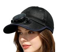Hat with Fans 3-Speed Wide Brim Sun Blocking Headwear