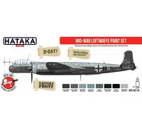 Hataka Hobby Red Line AS110 MID War Lutwaffe Paint Set