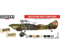 Hataka Hobby Red Line AS15 Swiss Air Force Paint Set (WW2 Period)