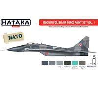 Hataka Hobby Red Line AS17 Modern Polish Air Force Paint Set Vol.1