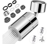 HATANSE Aeratore Rubinetto in Ottone 360° Gradi Rotary Rompigetto Rubinetto Filtro Aeratore con 2 Modalità di Spruzzatura per Rubinetti Filettati M20 / M22 / M24 per Cucin