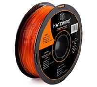 HATCHBOX Filamento ABS arancione trasparente da 1,75 mm per stampante 3D - bobina da 1 kg - Precisione dimensionale +/- 0,05 mm