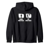 Hatchet Thrower Your Brother My Brother Funny Axe Lancio Felpa con Cappuccio