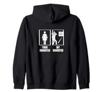 Hatchet Thrower Your Daughter My Daughter Funny Axe Lancio Felpa con Cappuccio